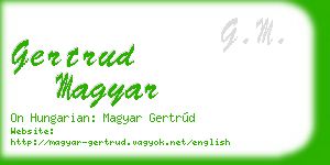 gertrud magyar business card